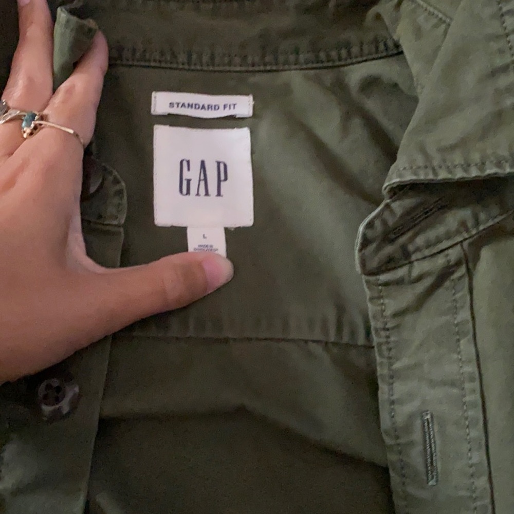 Green utility jacket